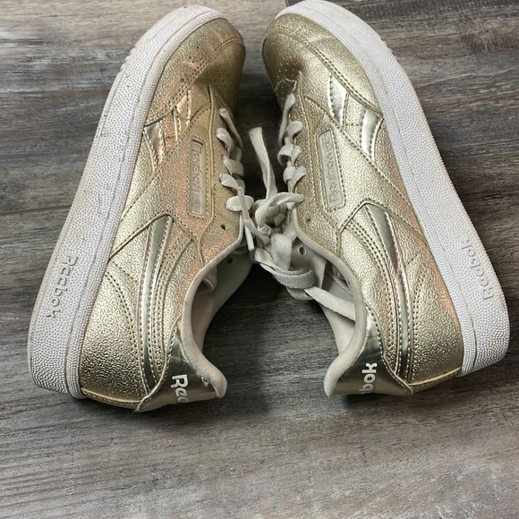 Reebok Metallic Gold Classic Sneakers - Picture 6 of 9